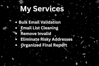 verify and clean bulk email lists to reduce bounce rate