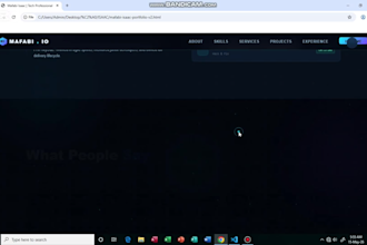 create a responsive modern portfolio website