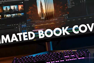 create cinematic book trailer video for your book