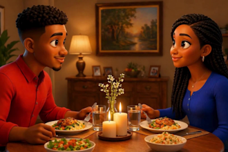 pixar style, romantic proposal animation, wedding proposal video, disney style