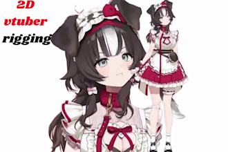 design and rig live2d vtuber model anime vtuber rigging nsfw live2d rigging