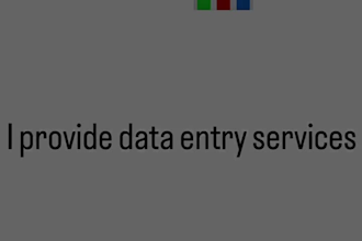 do data entry, copy paste, typing and excel data entry