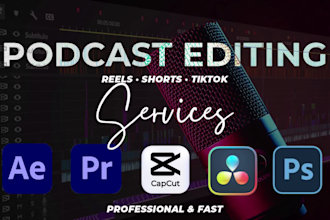 professionally edit your video podcast and create social media clips