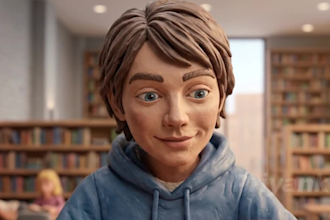 create unique handcrafted claymation stop motion video 3d ai claymation for you