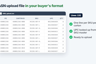 automate commercial invoice, asn and sku data in excel for exporters