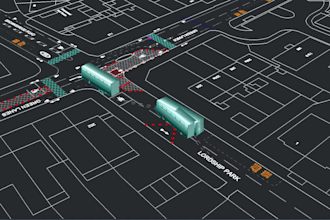 perform swept path analysis corridor modeling and earthwork calculation