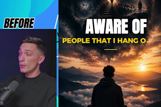 podcast video editing before and after transformation