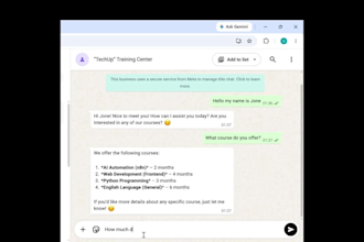 build a 247 ai whatsapp chatbot with CRM google sheets integration