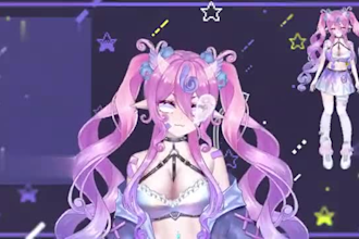 draw and rig your live2d model,live2d vtuber model, live2d rigging