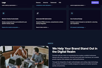 build a fast responsive nextjs landing page