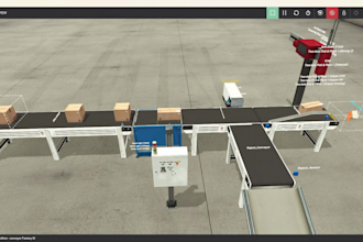 program siemens s7 1200 plc with hmi for robot pick and place conveyor