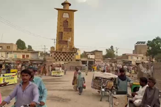 record 4k walking tour video local cities in pakistan