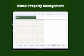 create excel spreadsheet and data entry for real estate and airbnb property