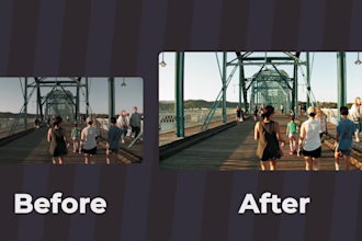 enhance your video with ai, denoise and upscale to 4k