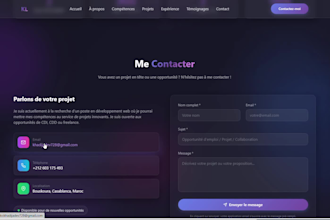 modern portfolio website with nextjs and react