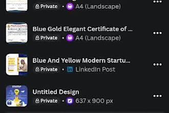 design professional and unique posters, logo, social media posts using canva