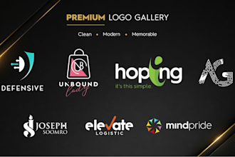 create modern luxury logo and premium brand identity design