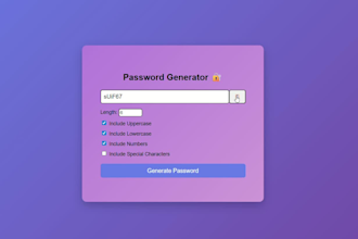 create a secure password generator using javascript
