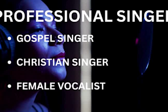 be your female gospel singer, songwriter, christian singer and worship vocalist