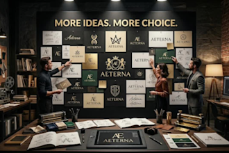 create multiple logo concepts for your fashion clothing brand