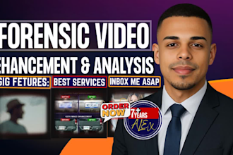 do forensic video enhancement, stabilization, video deblur, license plate