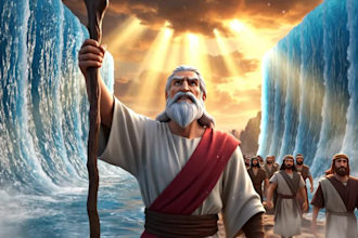 create ai viral bible story videos,christian motivation and animated bible video