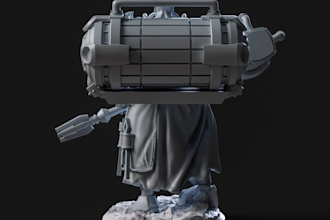 create high detail 3d character sculpt for resin 3d printing