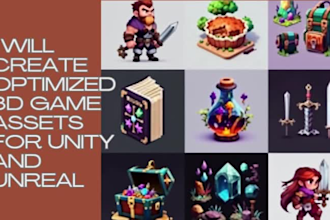 create optimized 3d game assets for unity and unreal