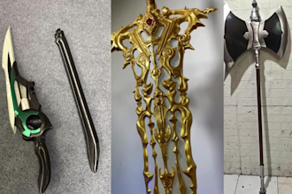 do cosplay creation custom eva foam cosplay weapons and props