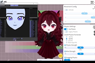rig live2d vtuber model for vbridger arkit and vtube studio facial tracking