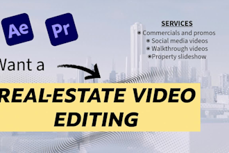 professionally edit real estate videos and property tours