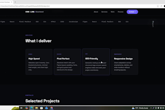 convert figma to html css responsive website layout