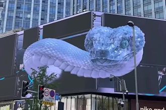3d led screen animation motion graphics video billboard digital signage design