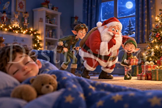 create merry christmas video, 3d christmas animation, christmas holiday video