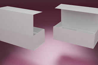 design product packaging, luxury box, label and 3d mockup