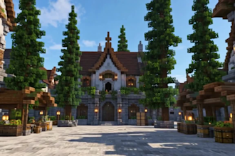 build a custom minecraft map, spawn, lobby, or world
