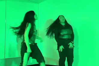 do tiktok dance attractive shuffle dance, group dance afro
