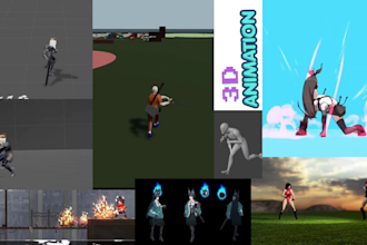 make realistic game ready combat character animation character rigging unity ue5