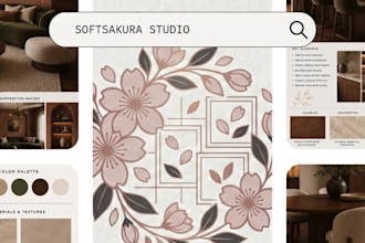 design a custom interior design mood board