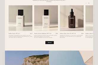 design beauty cosmetics skincare shopify wordpress ecommerce website