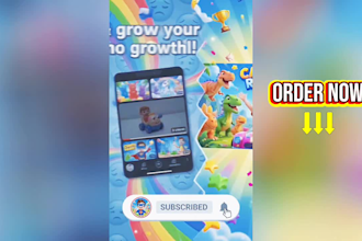 design cartoon kids thumbnail and animated video thumbnail