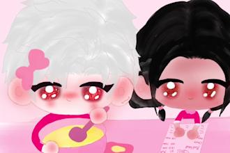 draw cute chibis for you