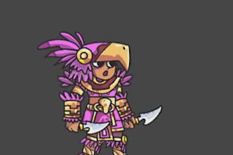 design character and sprite animation