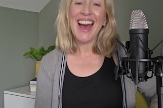 create a podcast style ugc video for social media