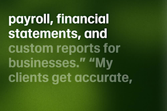 provide professional bookkeeping and accounting services
