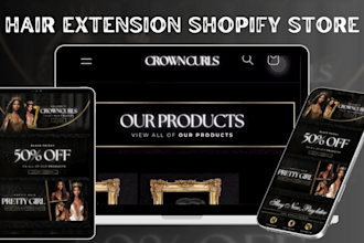 hair extension website hair wig shopify store wix hair extension beauty store