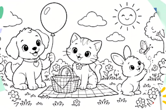 design kids coloring book pages and children illustration