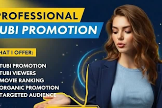 do organic tubi promotion boost tubi movie increase tubi viewers and ranking