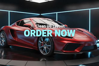 do professional uv mapping for your 3d car model for games and rendering