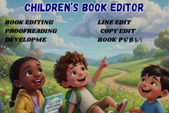 be your children book editor and proofreader